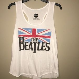 Distressed Beatles tank top.
